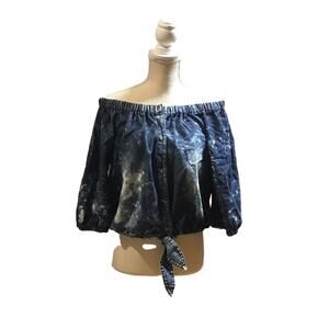 Dazl Cropped Tie Dye Top